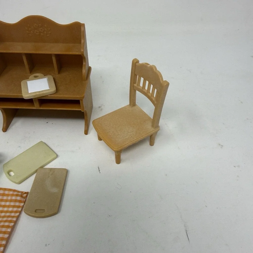 Calico Critters Furniture REPLACEMENT Kitchen Desk Chairs Accessories Lot EPOCH